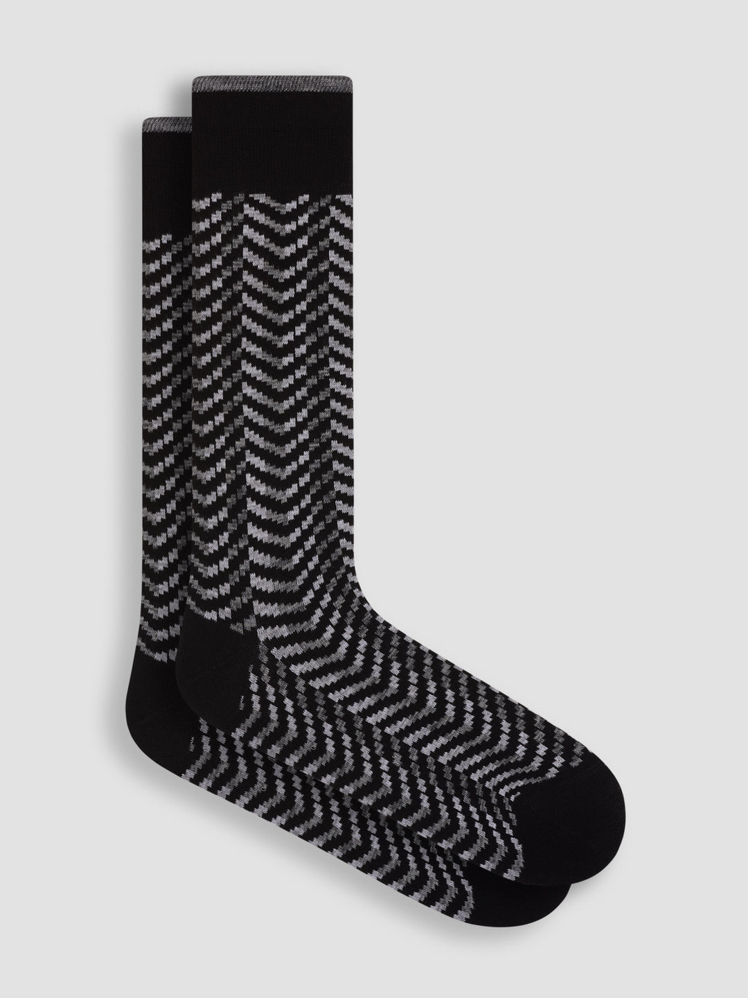 DRESS SOCKS ABSTRACT (BLACK/GREY) - BUGATCHI