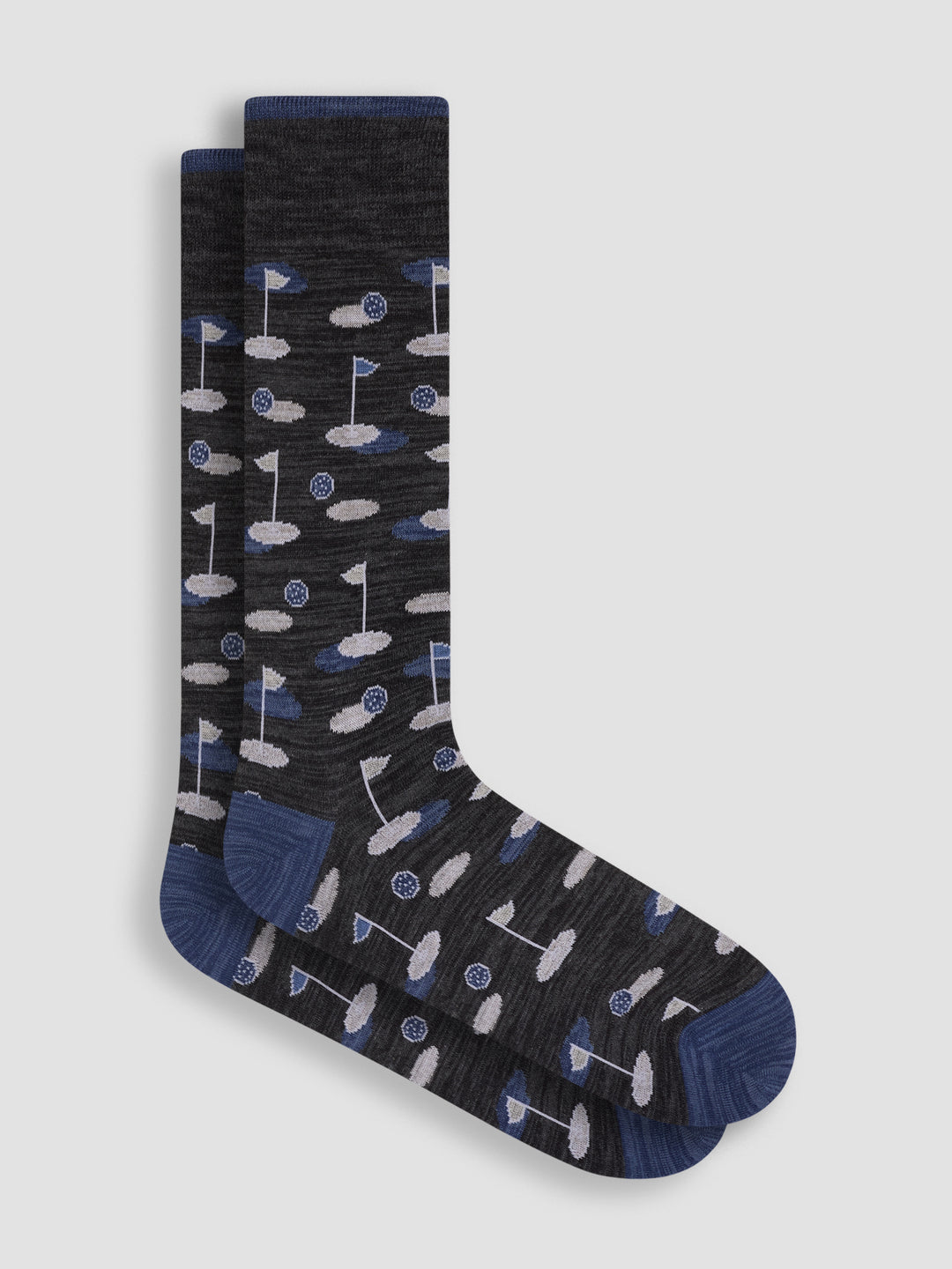 DRESS SOCKS GOLF (BLACK) - BUGATCHI
