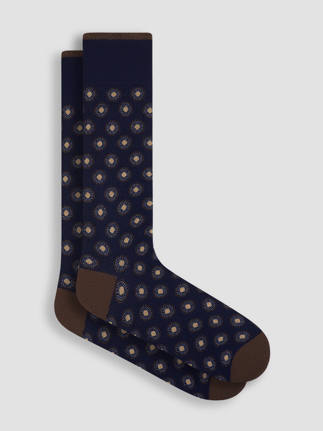 DRESS SOCKS DOTS (NAVY) - BUGATCHI
