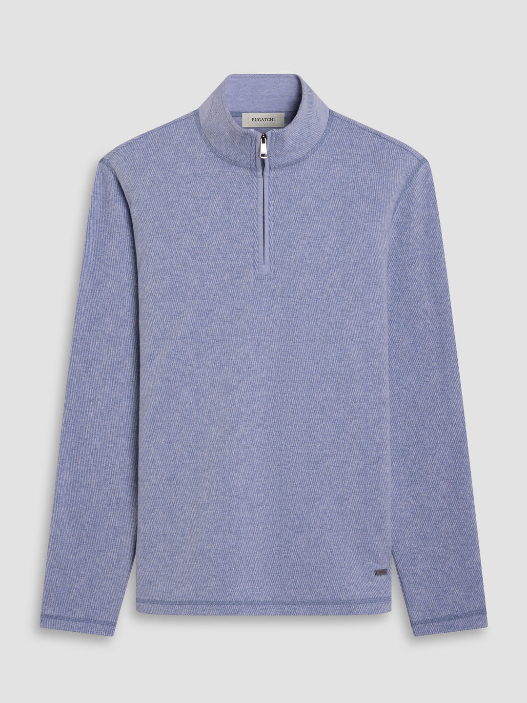 1/4 ZIP SWEATER (STEEL) - BUGATCHI