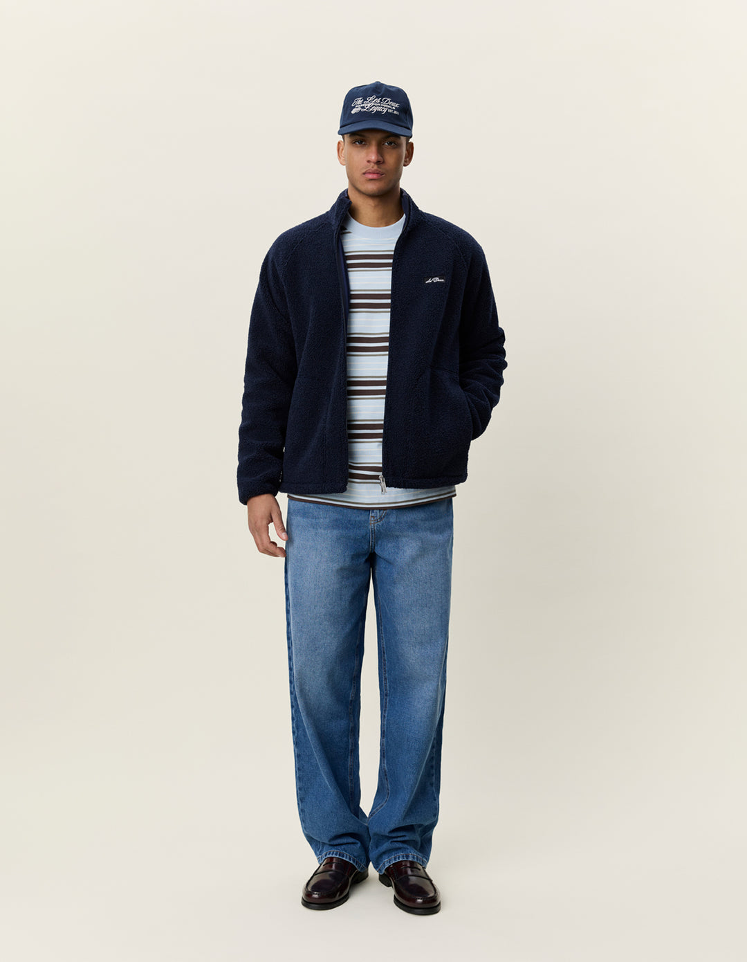 PATCH TEDDY JACKET (NAVY) - LES DEUX