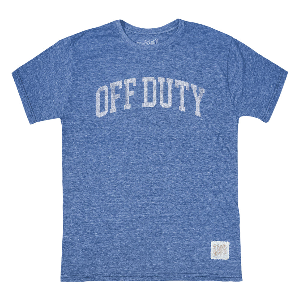 OFF DUTY T-SHIRT (BLUE)  - RETRO BRAND