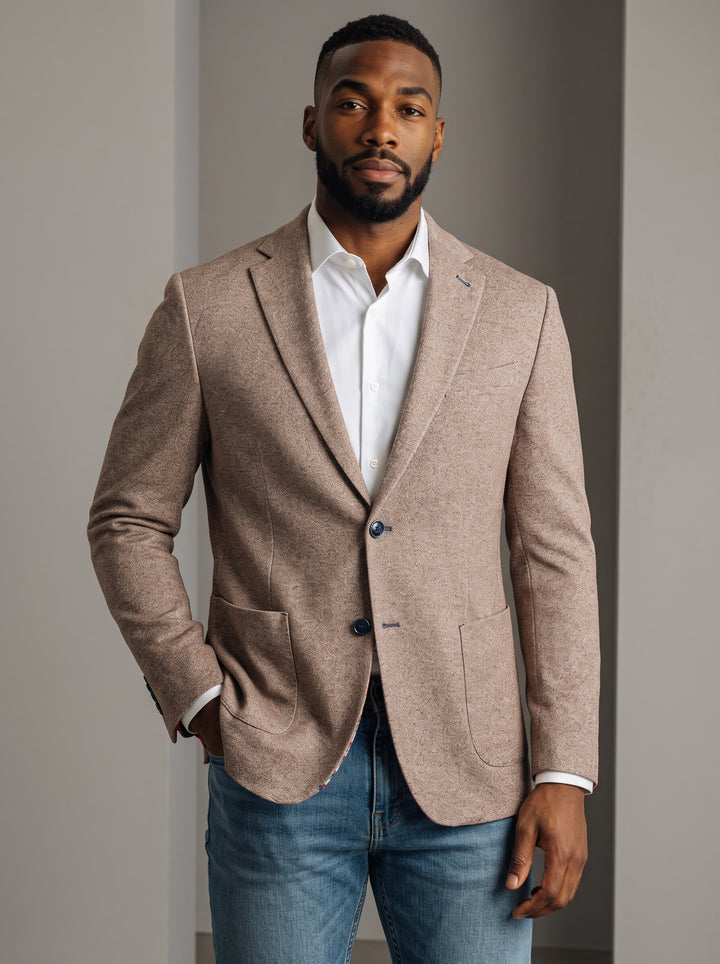 LUDLOW KNIT BLAZER (BROWN) - 7 DOWNIE