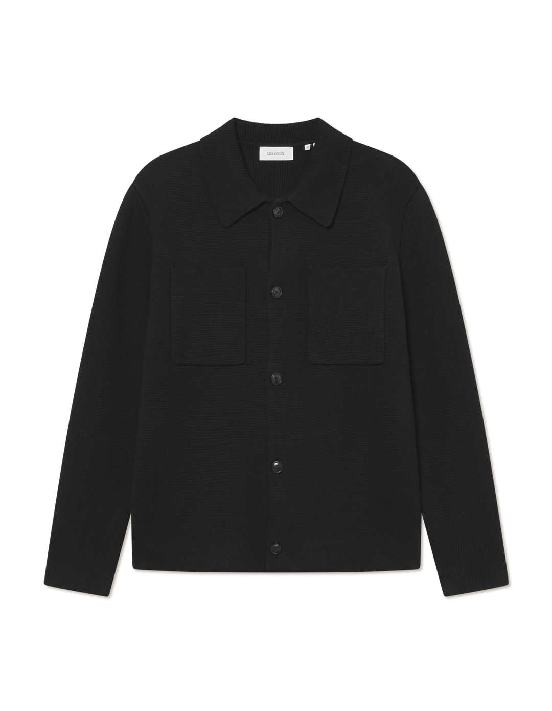 FISCHER COTTON OVERSHIRT (BLACK) - LES DEUX