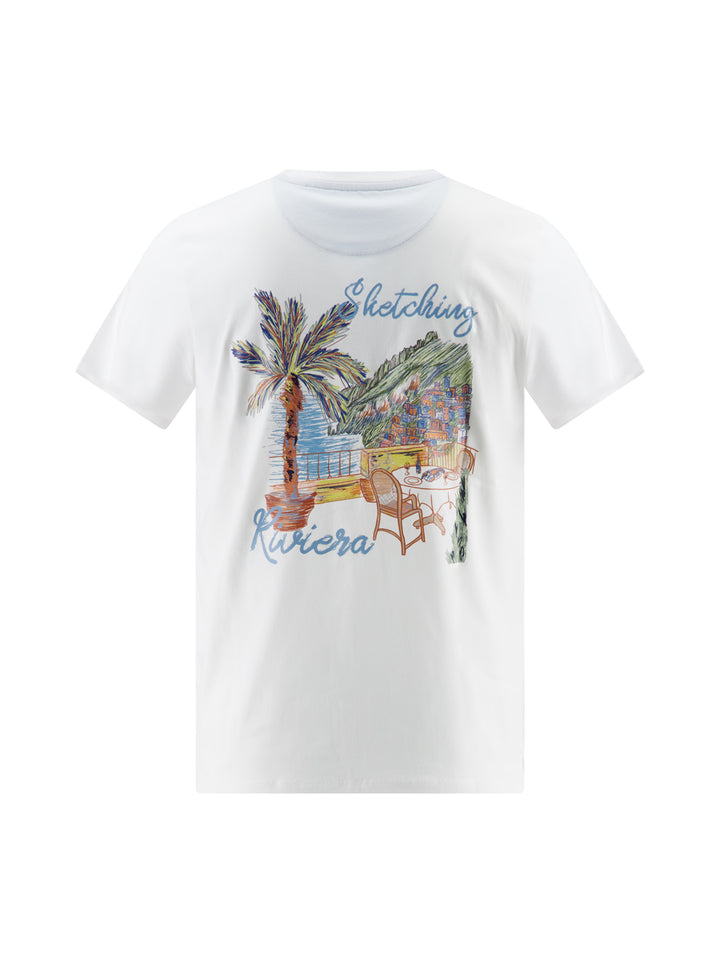 GRAPHIC RIVIERIA T-SHIRT (WHITE) - A FISH NAMED FRED