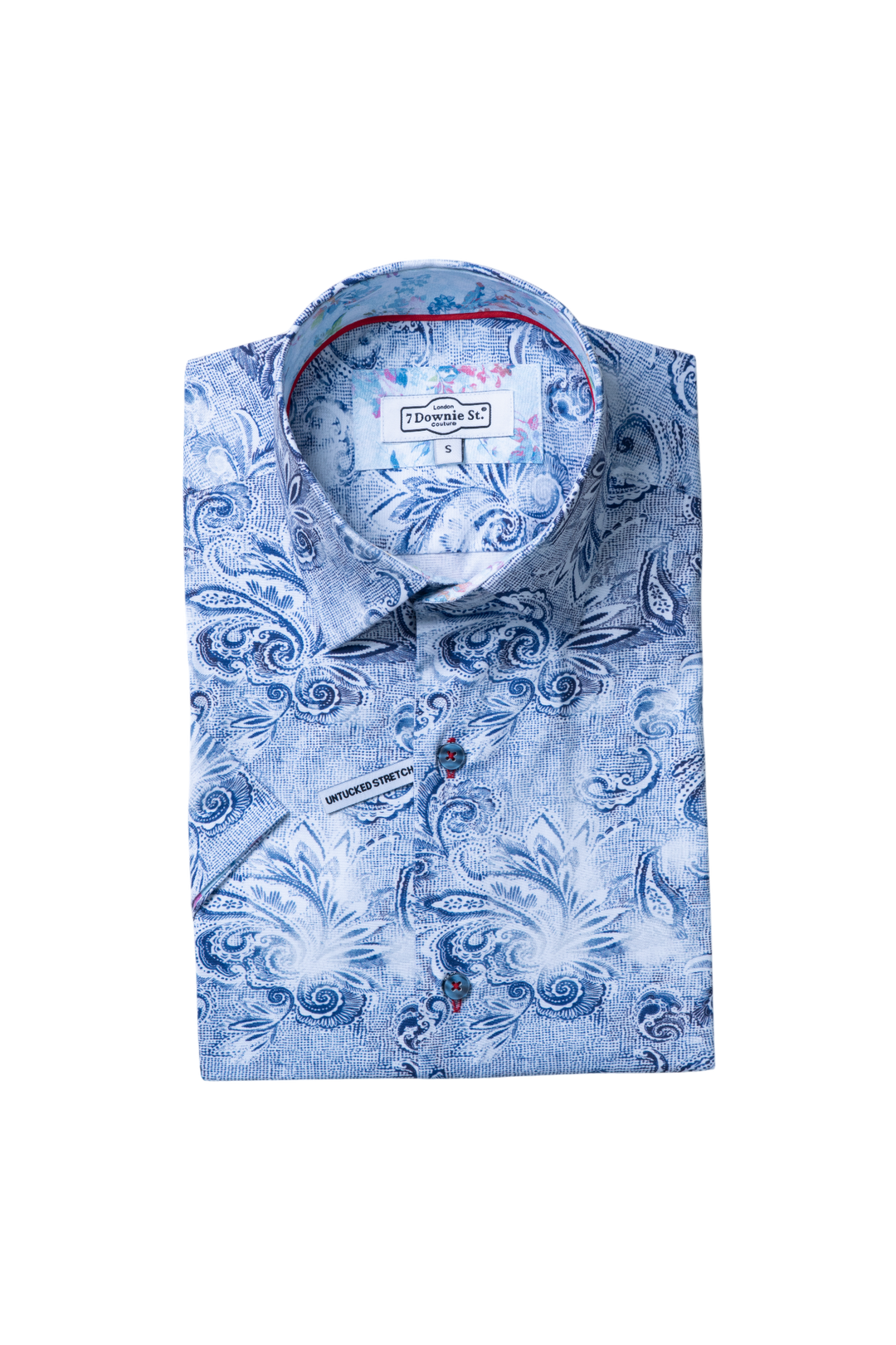 SHORT SLEEVE SHIRT (NAVY) - 7 DOWNIE