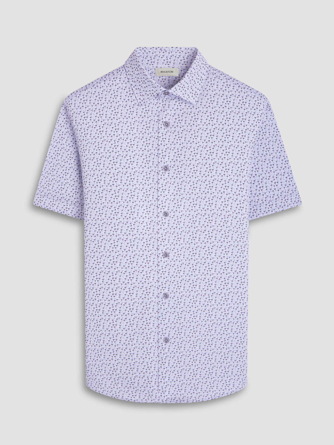 MILES SHORT SLEEVE SHIRT (WHITE) - BUGATCHI