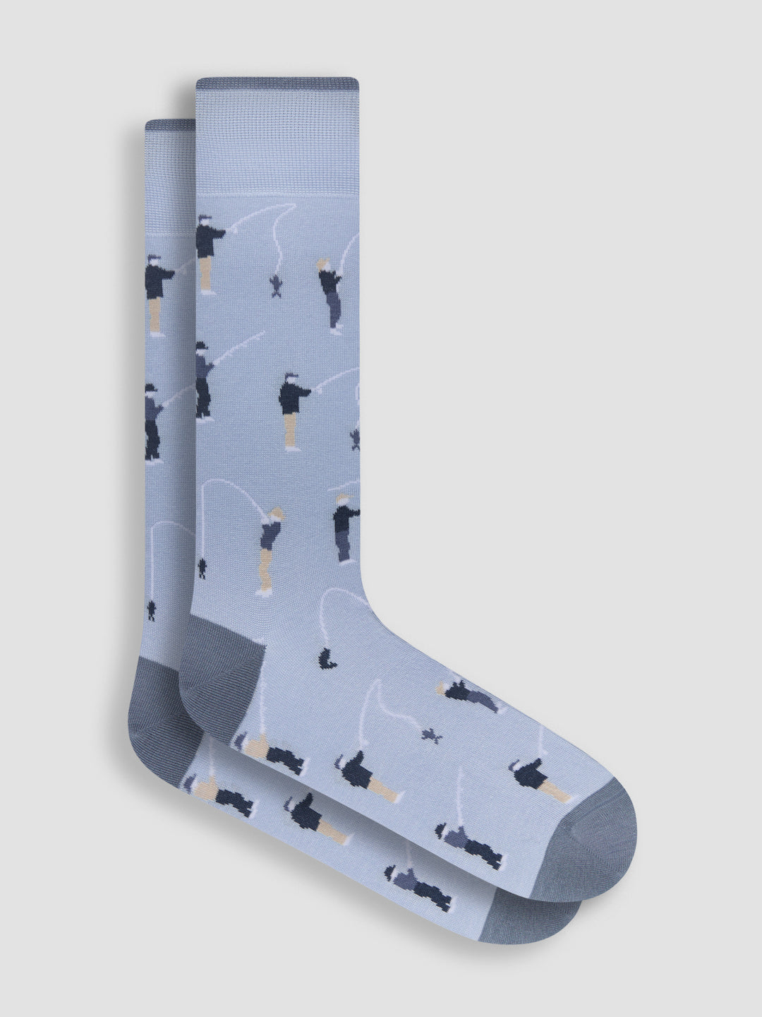 DRESS SOCKS FISHING (BLUE) - BUGATCHI