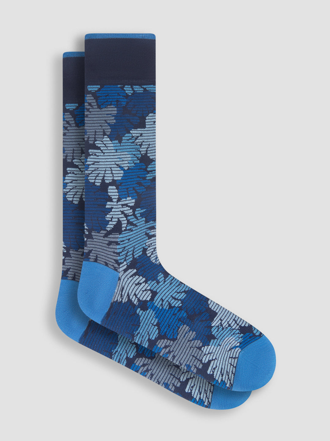 DRESS SOCKS LEAF (BLACK) - BUGATCHI
