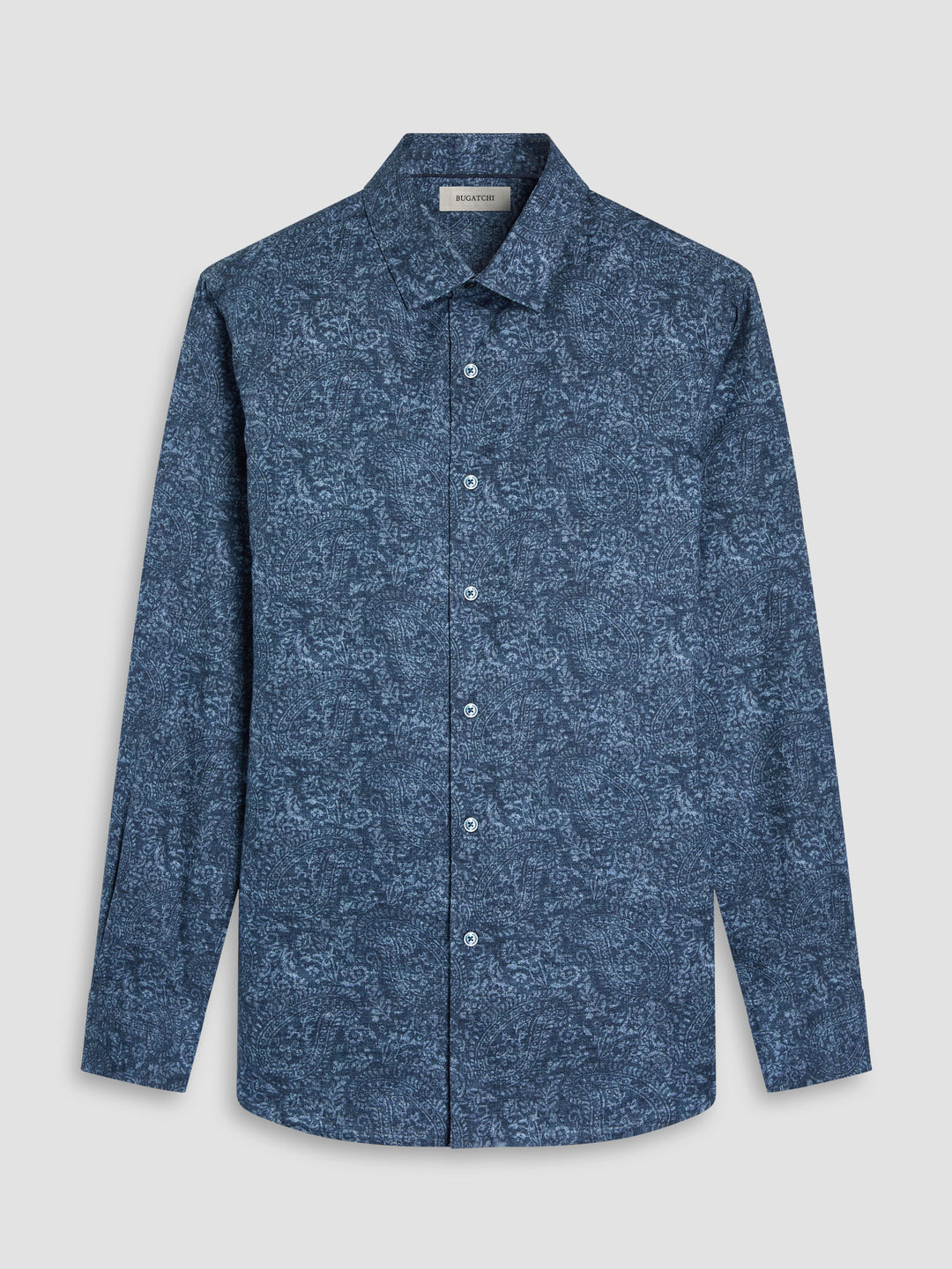JULIAN SHAPED SHIRT (NAVY) - BUGATCHI