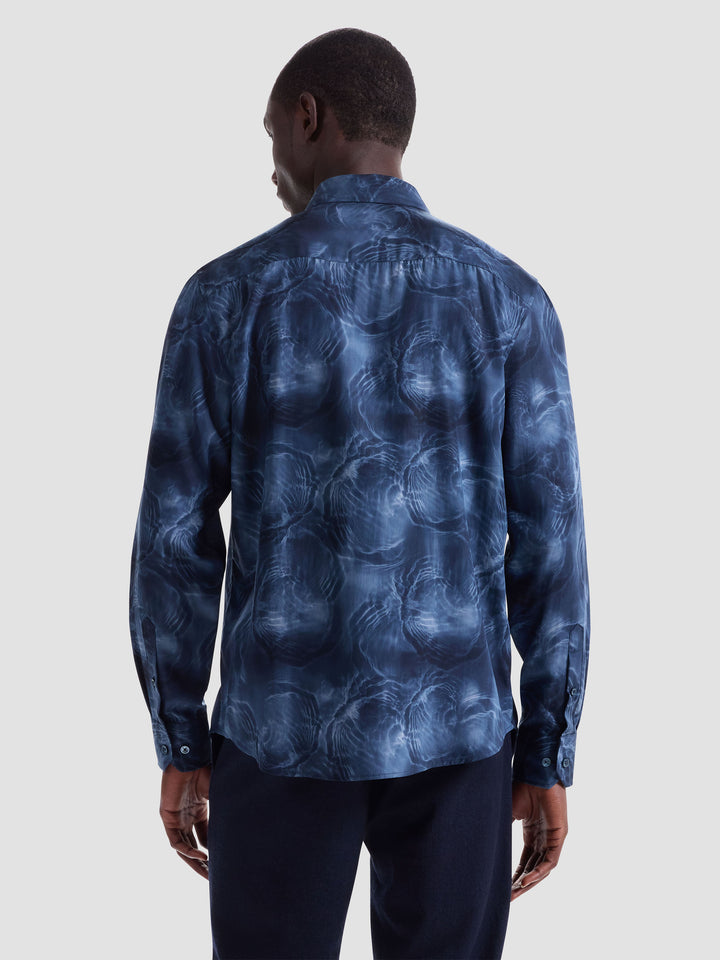 JULIAN SHAPED SHIRT (PEACOCK) - BUGATCHI