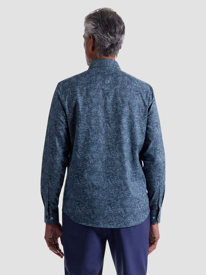 JULIAN SHAPED SHIRT (NAVY) - BUGATCHI