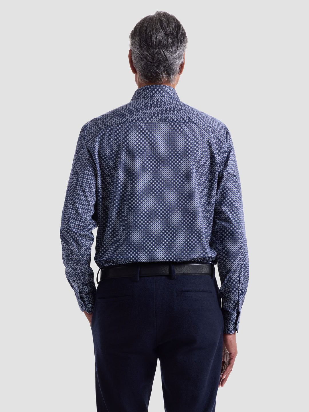 AXEL LONG SLEEVE SHIRT (NIGHTBLUE) - BUGATCHI