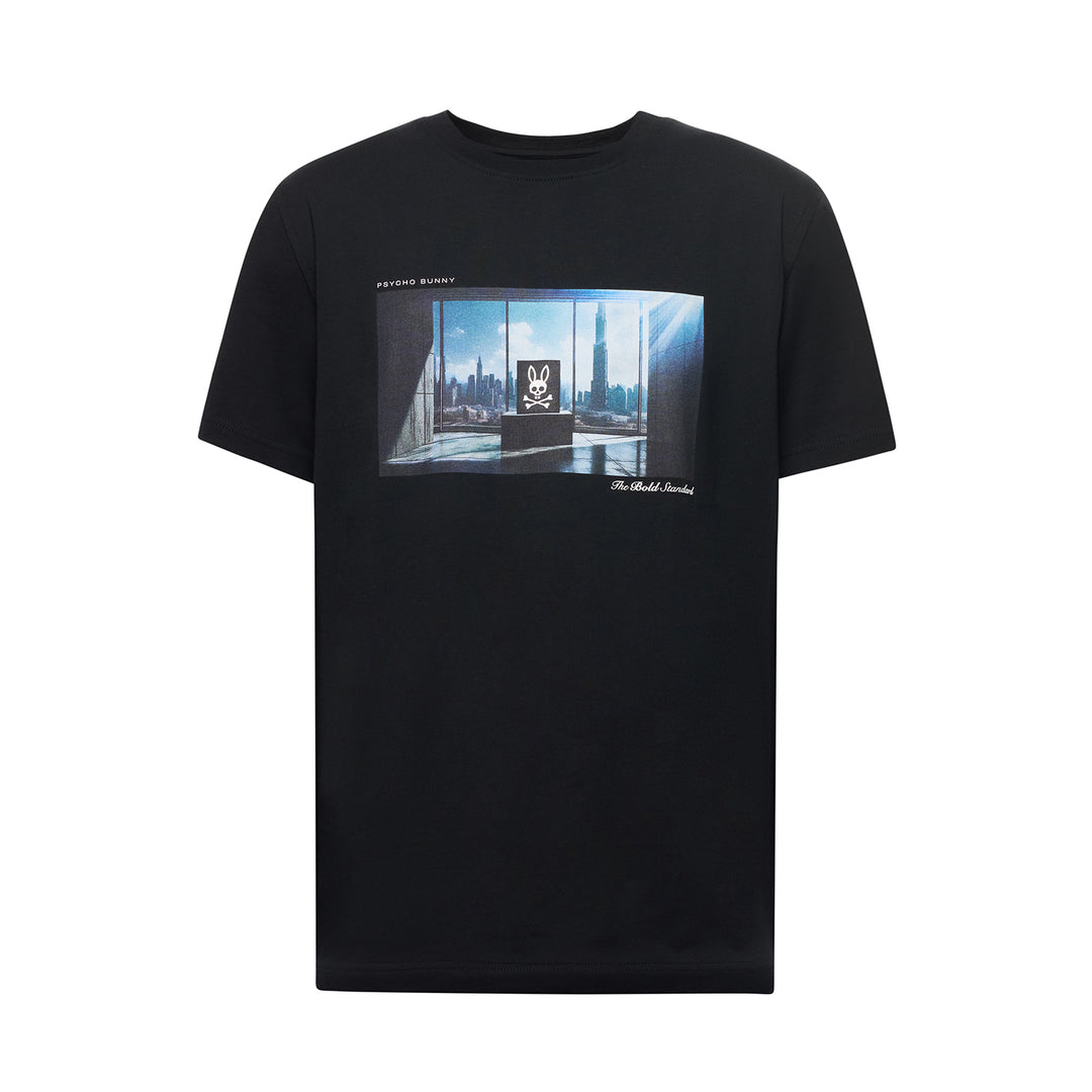 WARREN PHOTO T-SHIRT (BLACK) - PSYCHO BUNNY