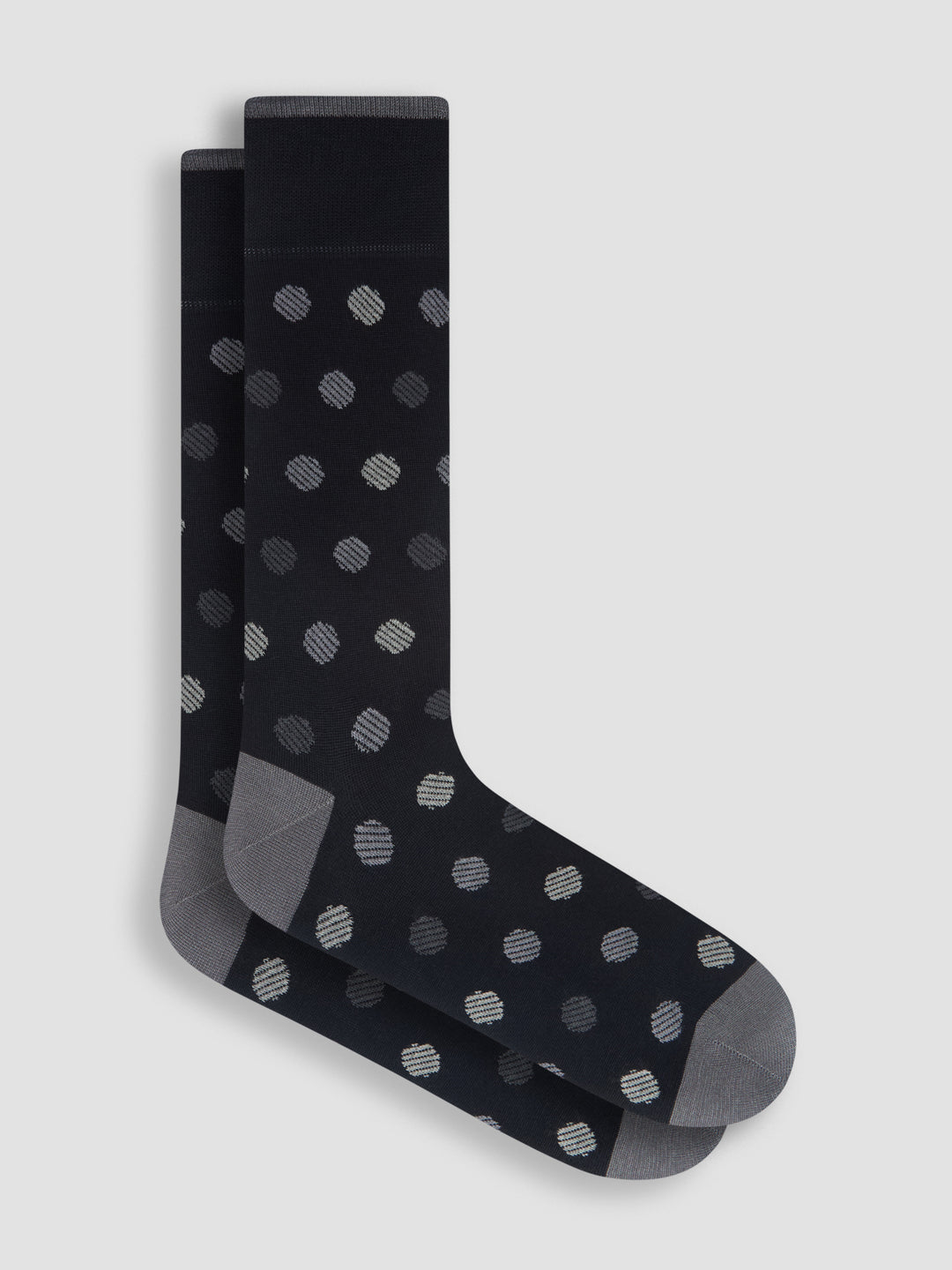 DRESS SOCKS DOT (BLACK) - BUGATCHI