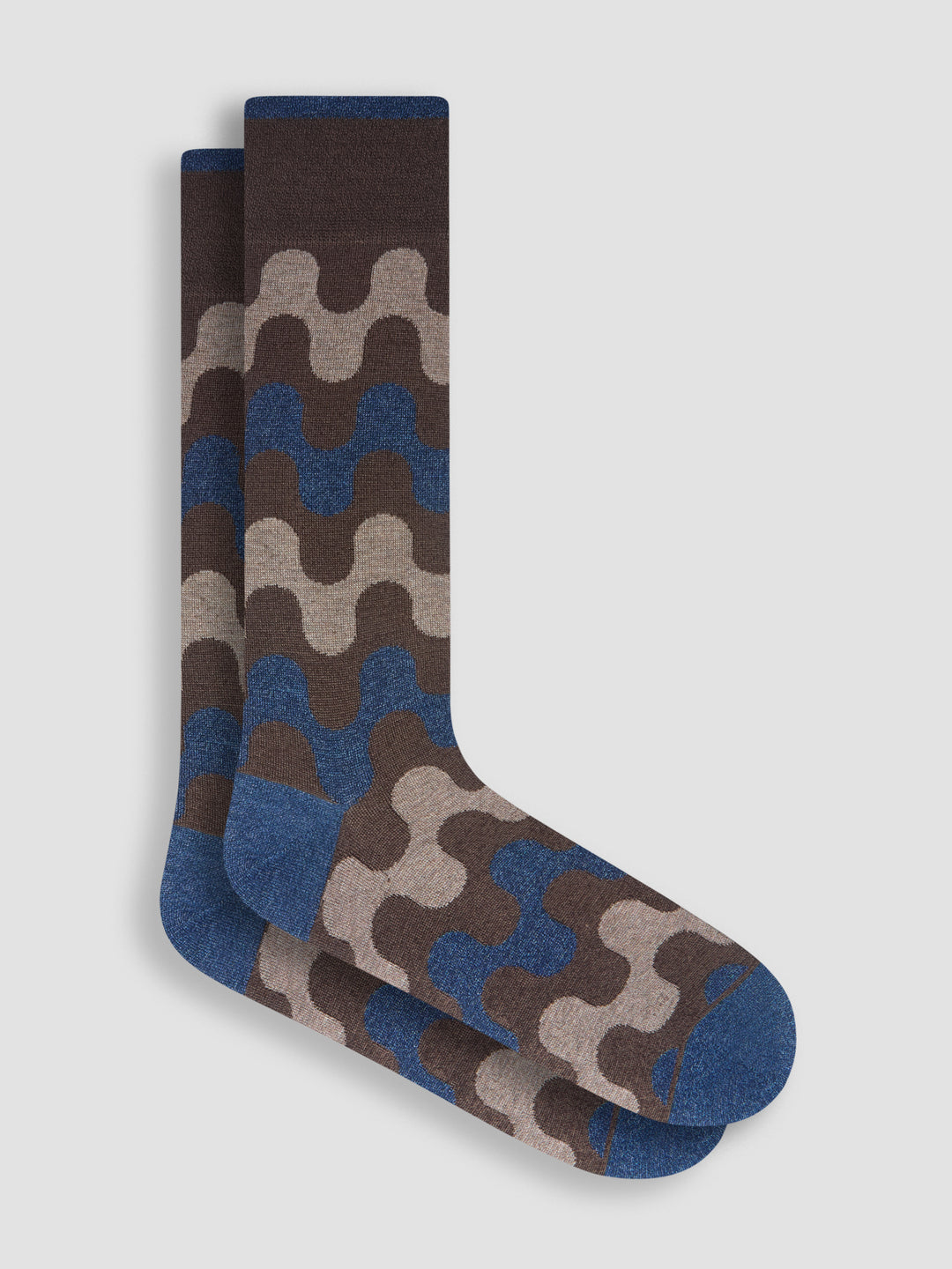 DRESS SOCKS TWIST (MOCHA) - BUGATCHI