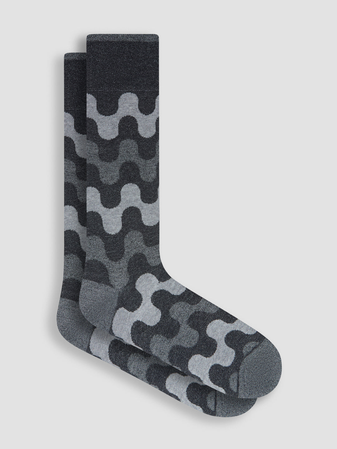 DRESS SOCKS TWIST (BLACK) - BUGATCHI