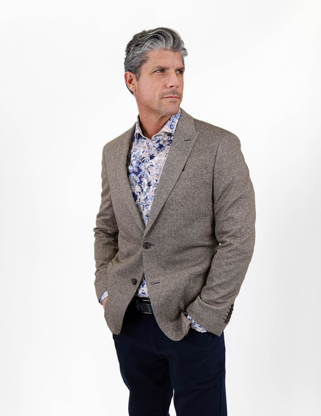 DRAKE BLAZER (BROWN) - 7 DOWNIE