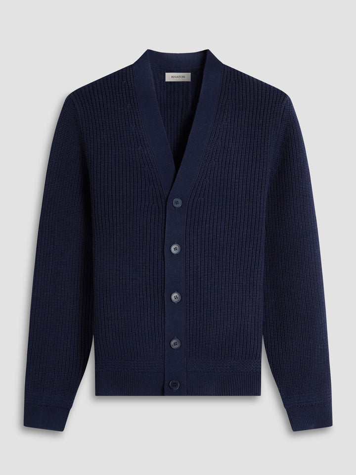 CARDIGAN SWEATER (NAVY) - BUGATCHI