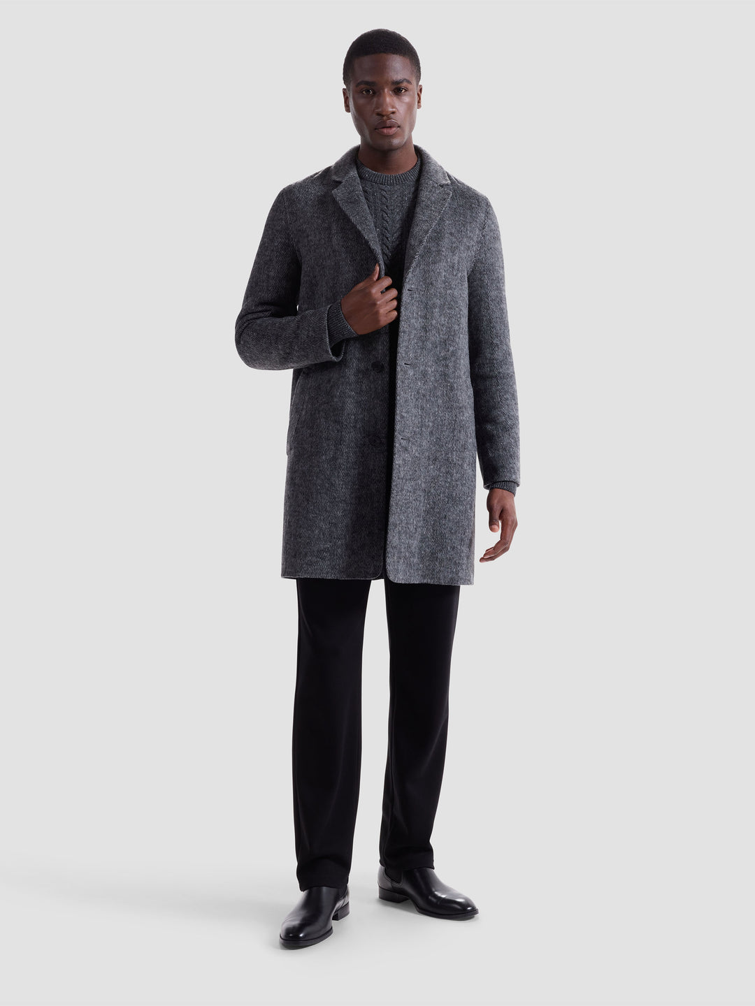 WOOL CAR COAT - BUGATCHI