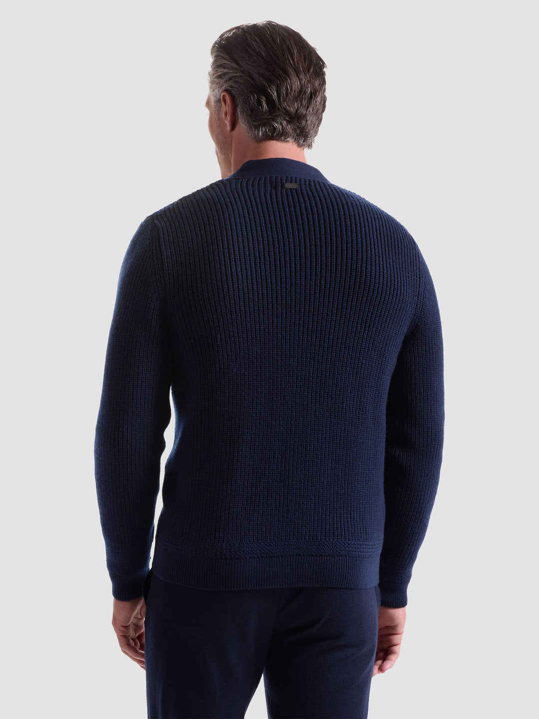 CARDIGAN SWEATER (NAVY) - BUGATCHI