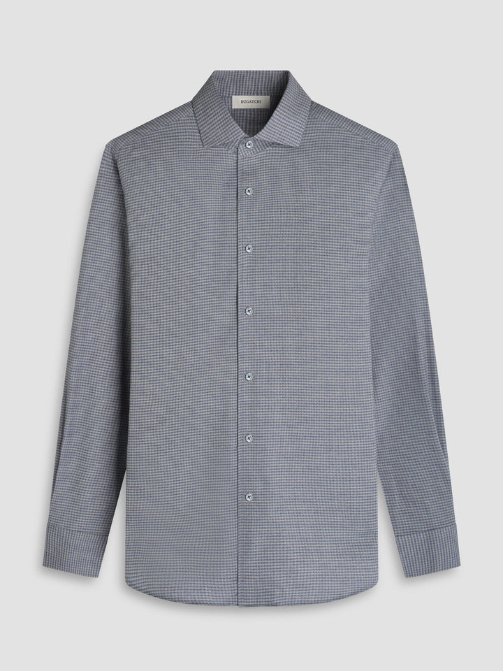 ALVIN PRINTED SHIRT (CEMENT)  - BUGATCHI