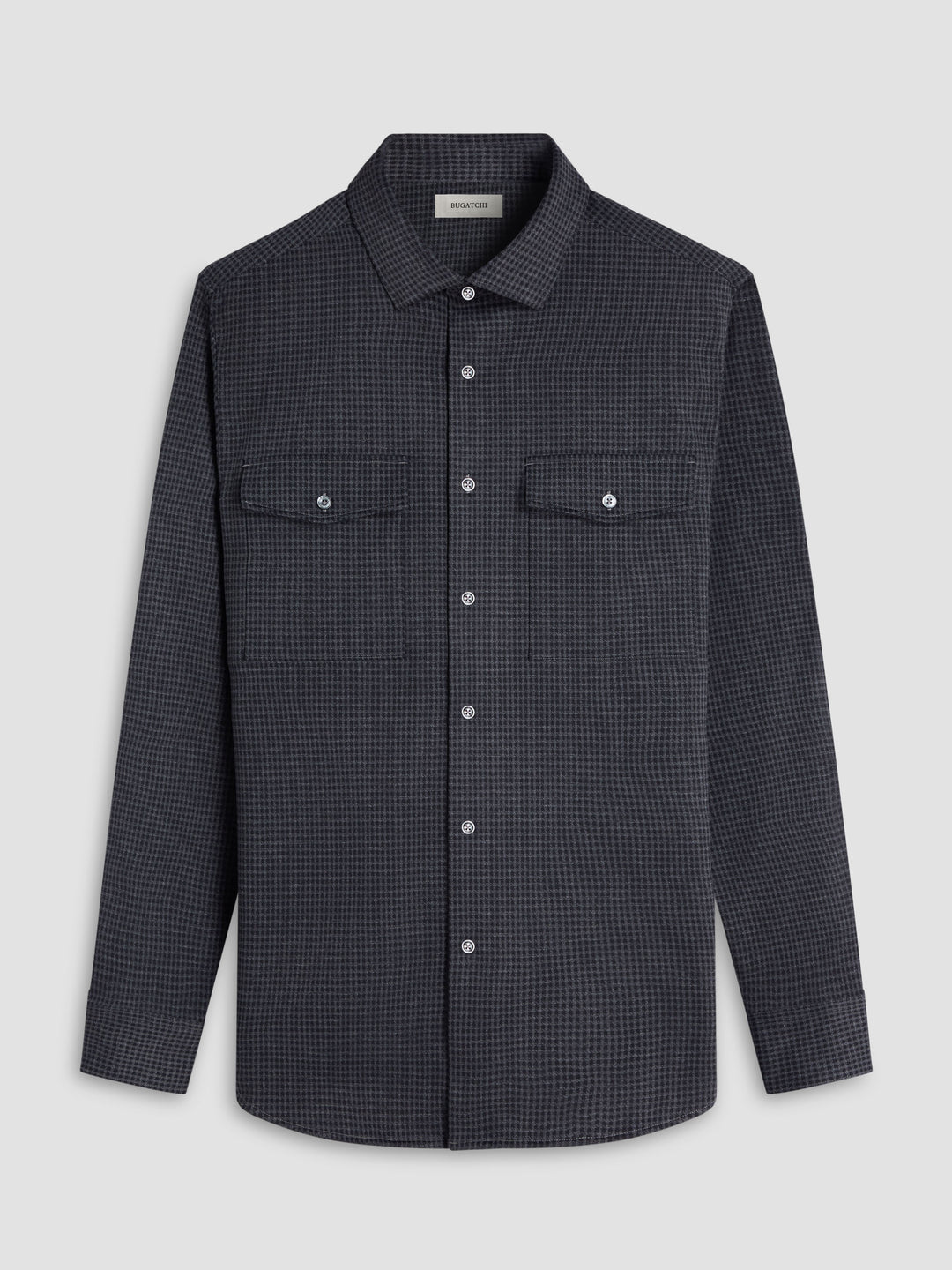 KNIT SHIRT (HOUNDSTOOTH) - BUGATCHI