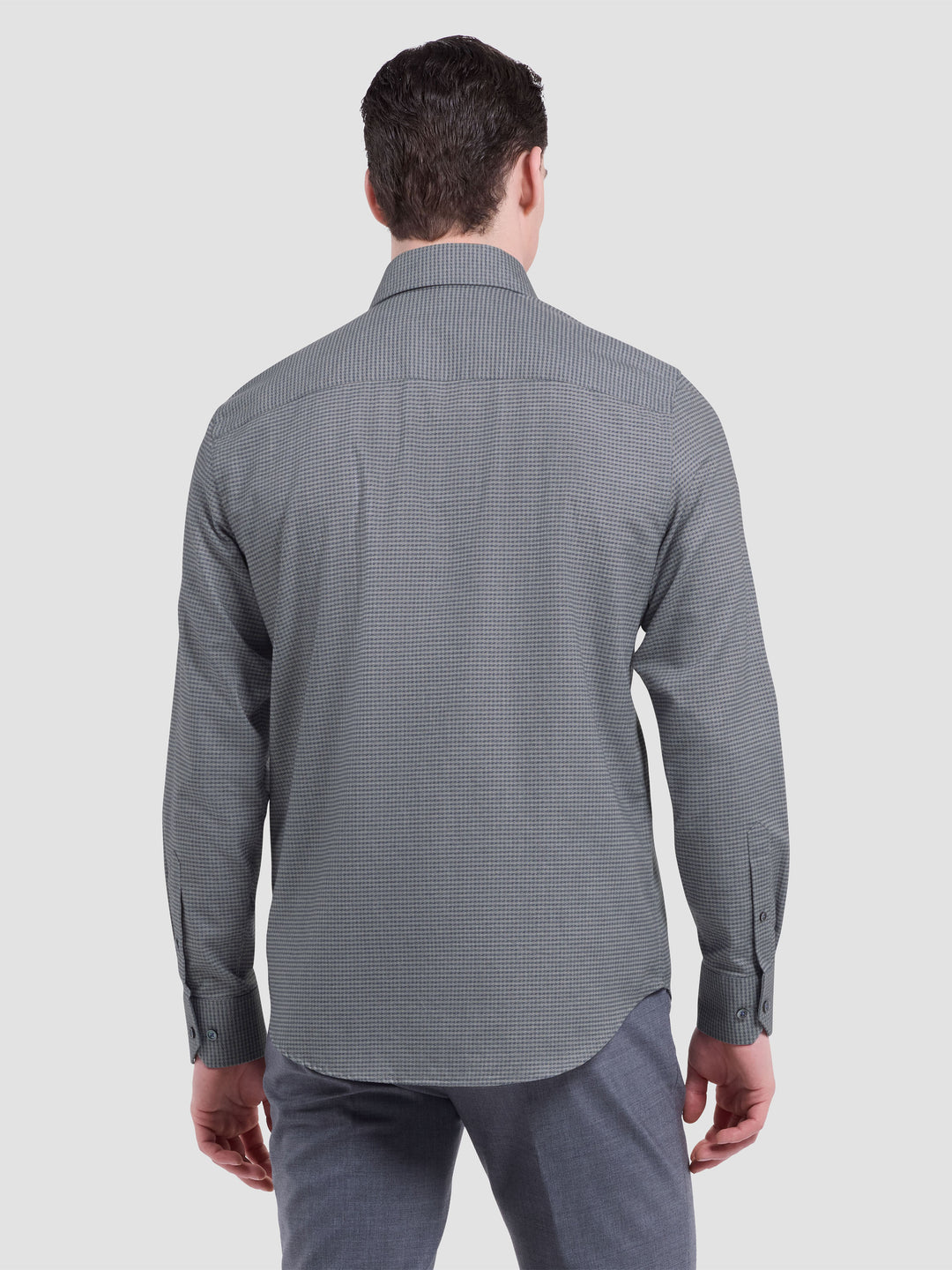 ALVIN PRINTED SHIRT (CEMENT)  - BUGATCHI
