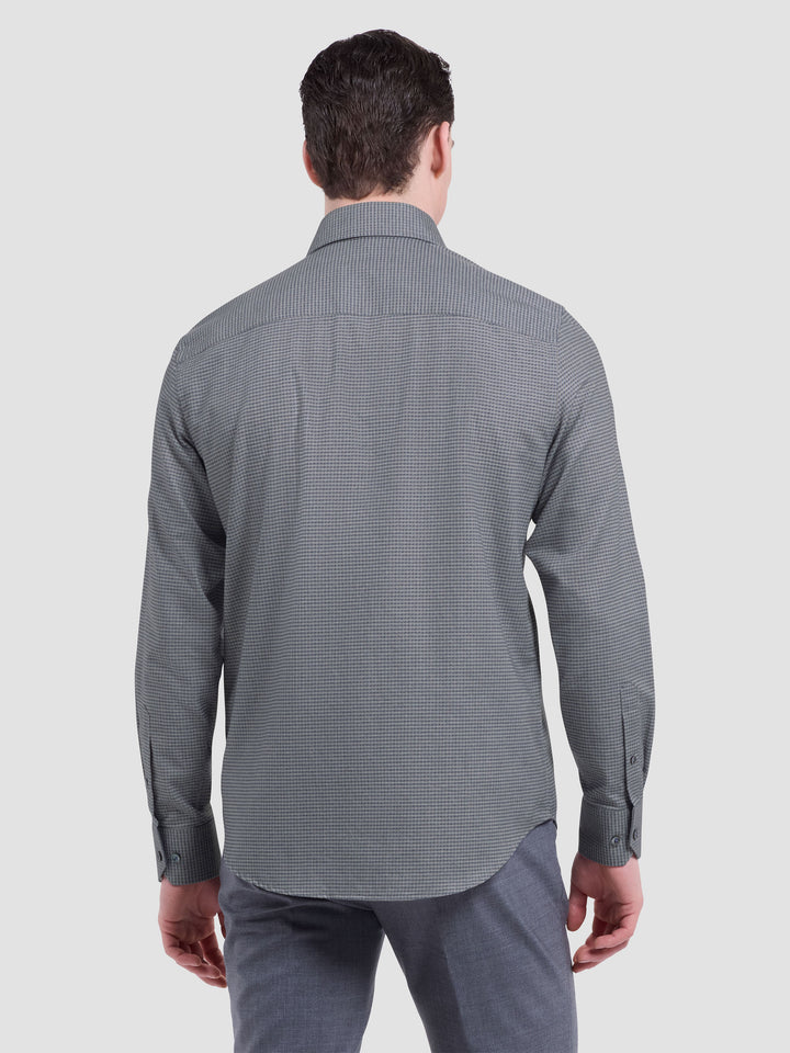 ALVIN PRINTED SHIRT (CEMENT)  - BUGATCHI