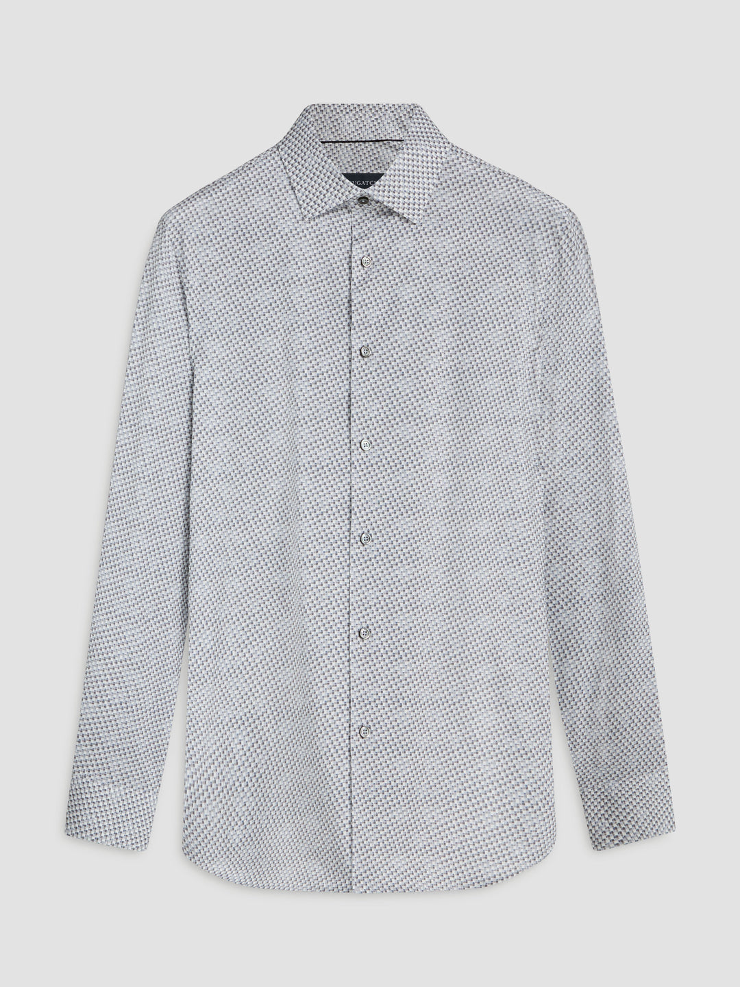 LONG SLEEVE PRINTED SHIRT (ZINC) - BUGATCHI